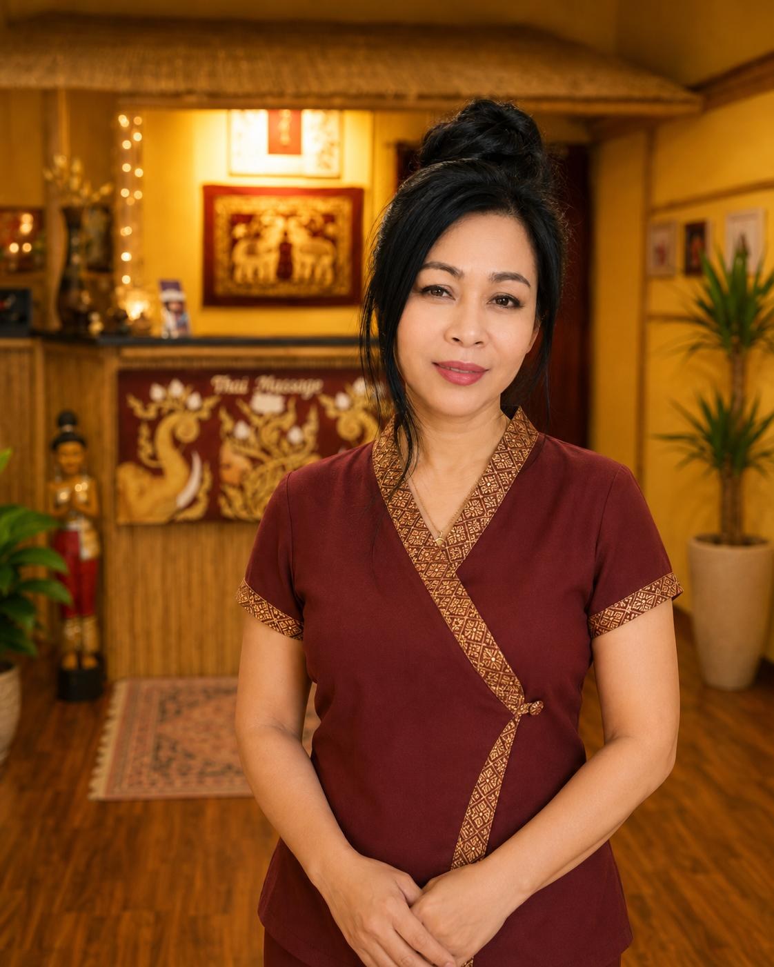 Patita Fischer im Empfang von Tita Thaimassage in München-Sendling